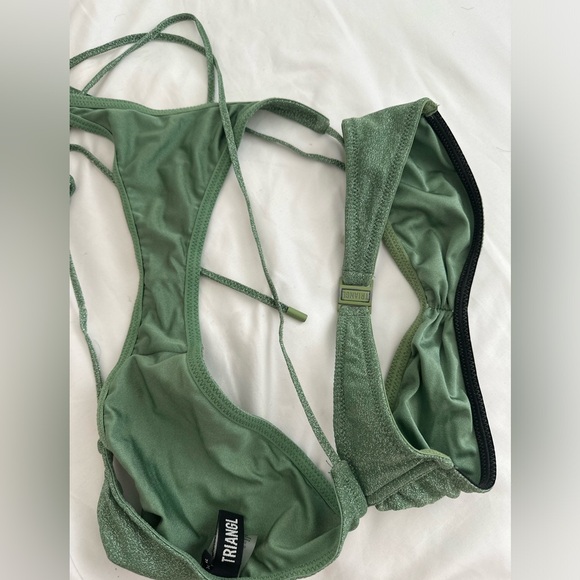 Triangl green sparkly bikini XS - Picture 5 of 5